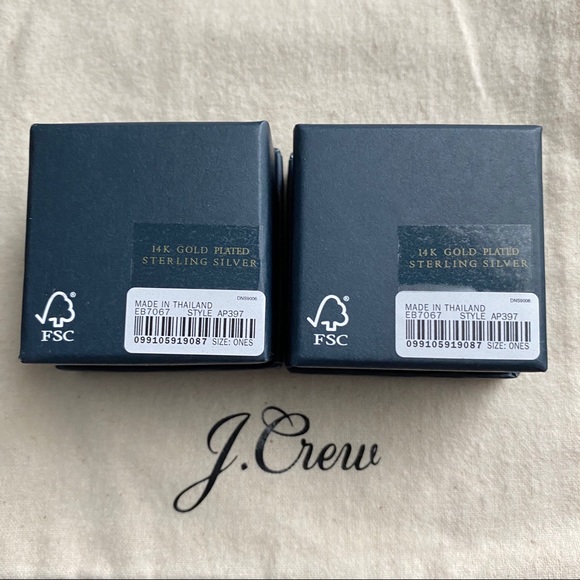 J. Crew demi-fine 14k gold-plated earrings - Picture 4 of 6